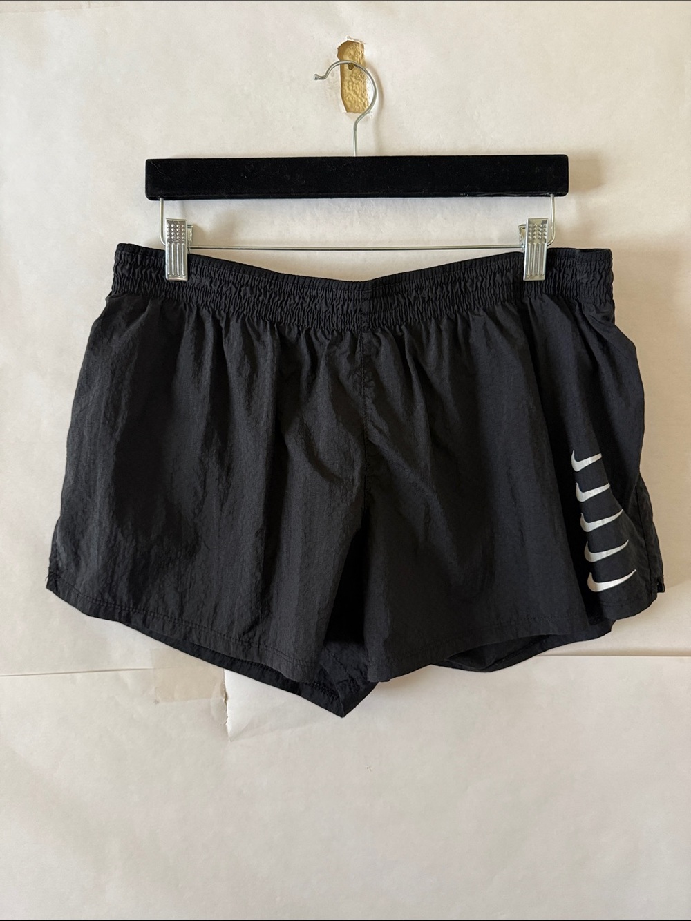 Nike Tempo 3" Dri FIT Lined Running Shorts Size XL Black Brief Swoosh Athletic